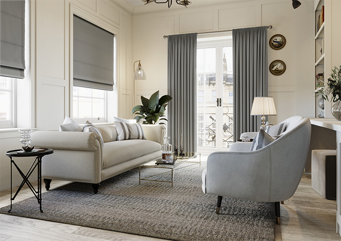 Medina, Charcoal - Made to Measure Curtains - Image 7